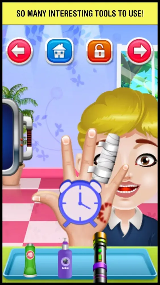 Tangkapan skrin Little Hand Doctor & Nail Spa Game - fun makeover salon for kids (boys & girls)