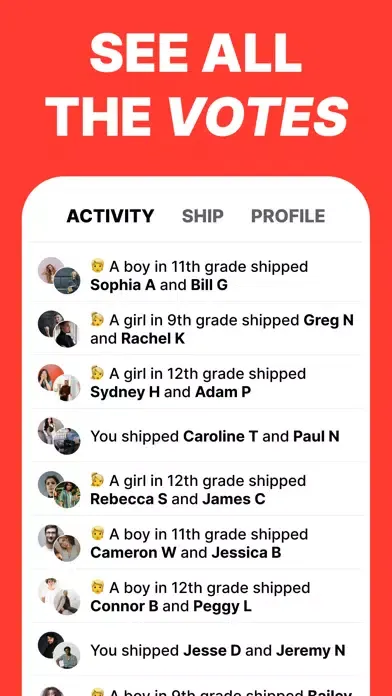 ภาพหน้าจอของ Ship - see who likes you