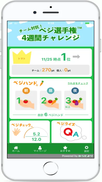 Capturas de pantalla de ベジ選手権