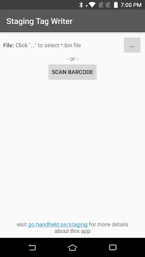 MaxGo Staging Tag Writer应用截图