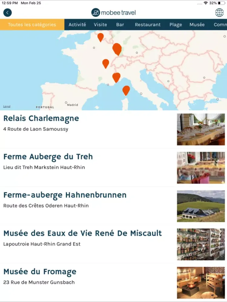 Capturas de pantalla de Mobee Travel iPad 