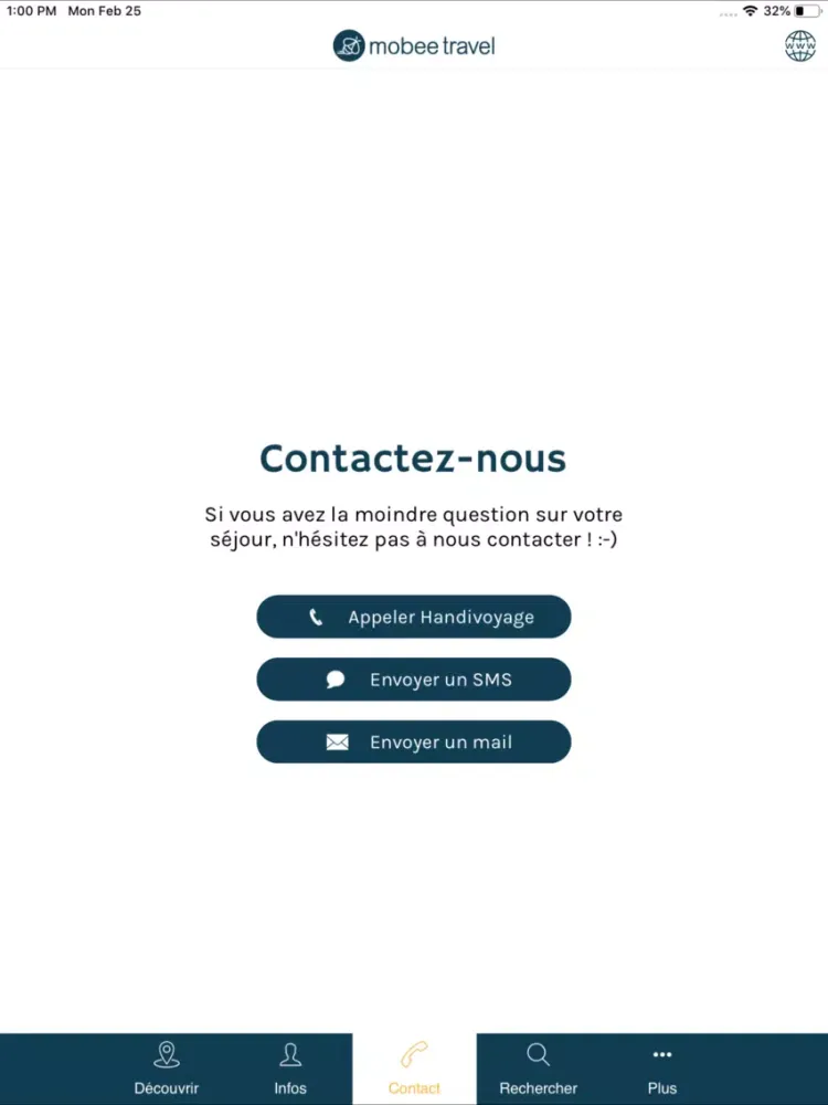 Capturas de pantalla de Mobee Travel iPad 