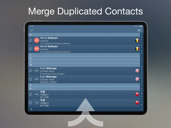 Contact Snapper iPad  Screenshots