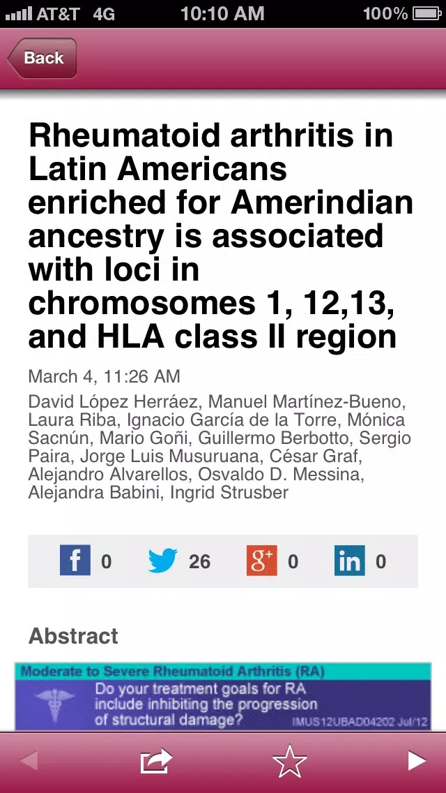 American College of Rheumatology Publications 스크린샷