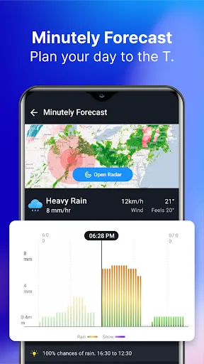 1Weather Forecasts & Radar स्क्रीनशॉट
