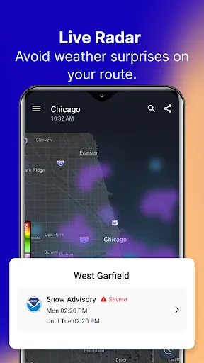 1Weather Forecasts & Radar स्क्रीनशॉट