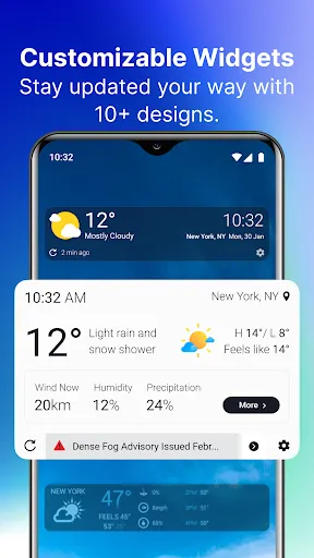 1Weather Forecasts & Radar स्क्रीनशॉट
