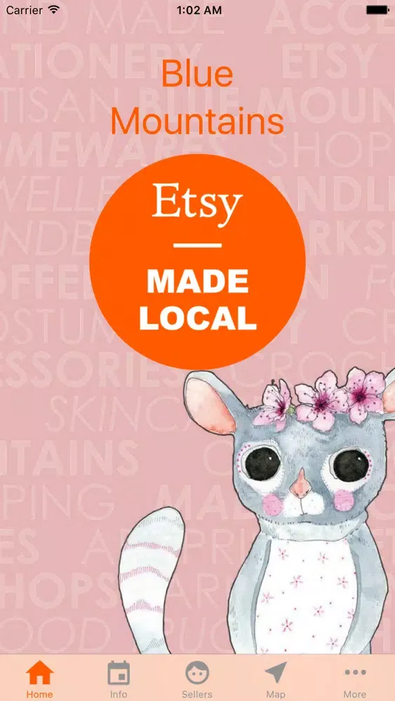Ảnh chụp màn hình của Etsy Made Local Australia