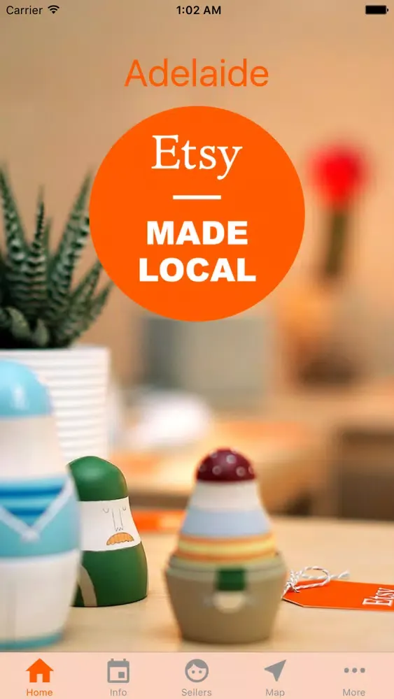 Ảnh chụp màn hình của Etsy Made Local Australia