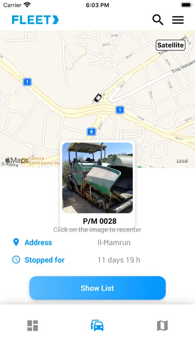 Tangkapan skrin HandsOn FLEET
