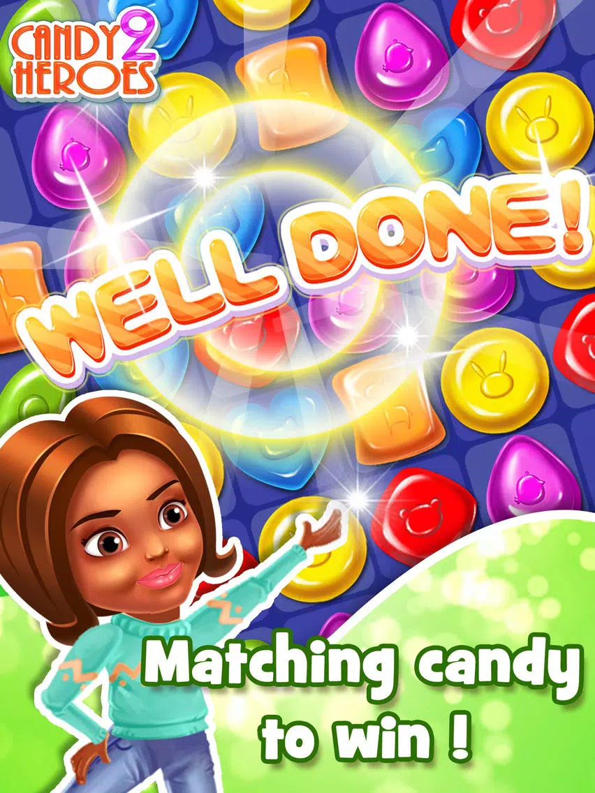 Capturas de tela do Candy Heroes 2 - Match kendall sugar and swipe cookie to hit goal iPad 