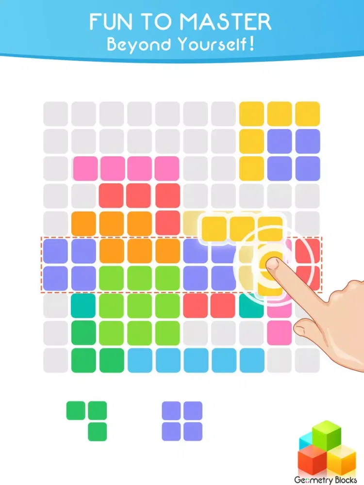 Captures d'écran de Geometry Blocks Blitz - Trivia game of switch color cubes to clash brick to dash high score iPad 