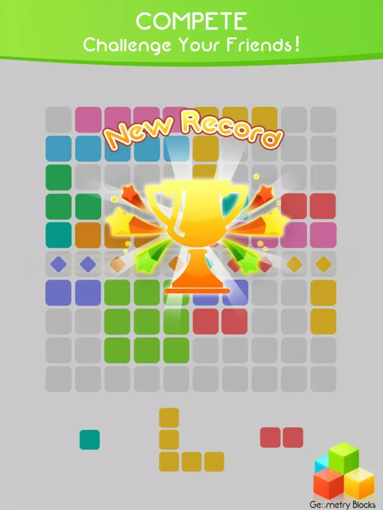 Captures d'écran de Geometry Blocks Blitz - Trivia game of switch color cubes to clash brick to dash high score iPad 