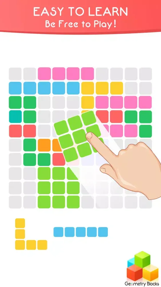 Captures d'écran de Geometry Blocks Blitz - Trivia game of switch color cubes to clash brick to dash high score