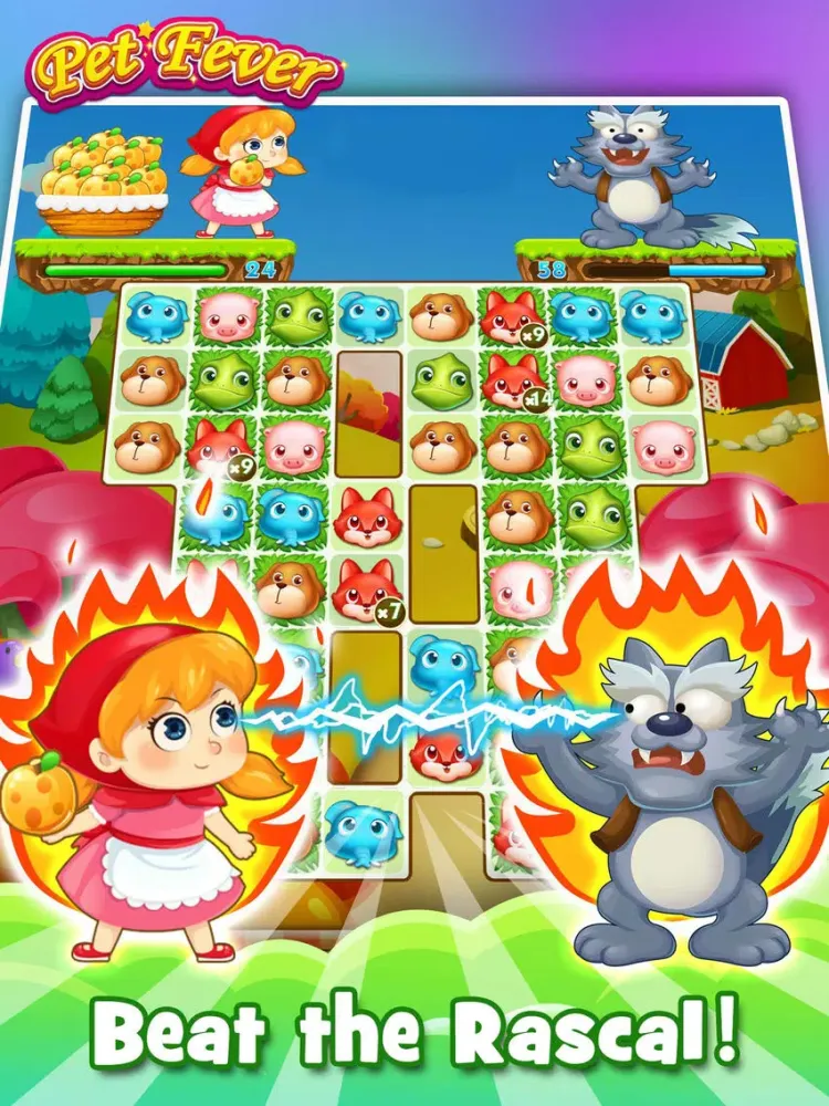 Tangkapan layar Pet Fever - Kick Color Monster with friends to rescue the animal iPad 