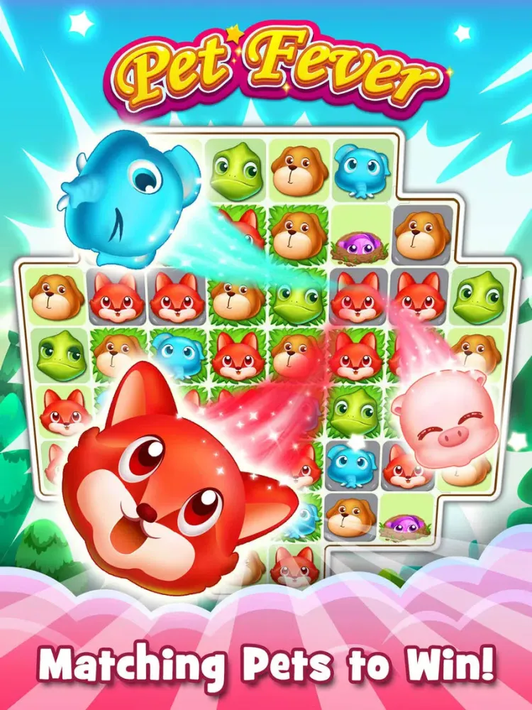 Tangkapan layar Pet Fever - Kick Color Monster with friends to rescue the animal iPad 