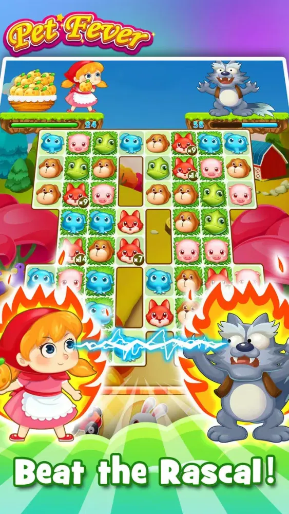 Tangkapan layar Pet Fever - Kick Color Monster with friends to rescue the animal
