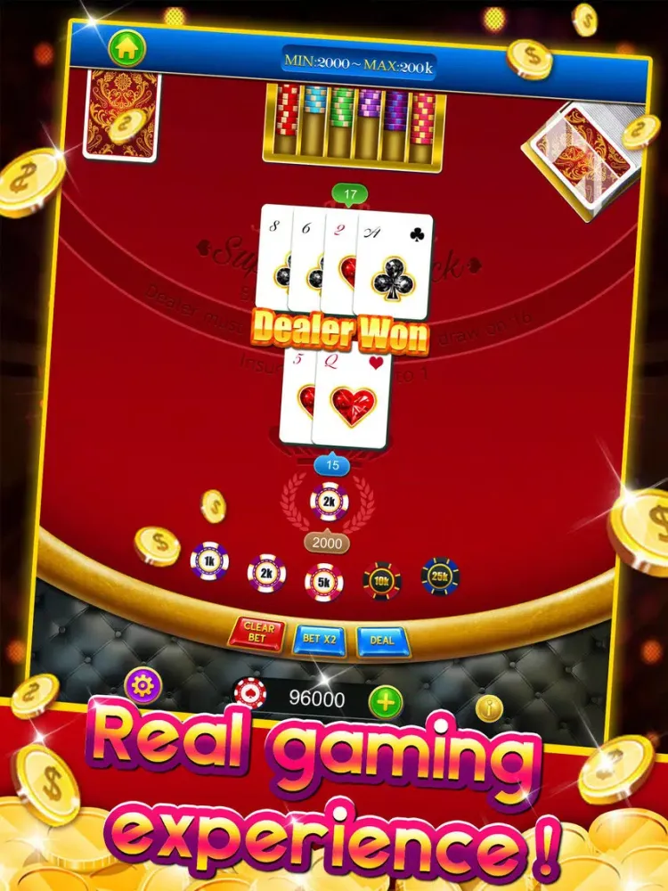 صور Super BlackJack Mania - Free 21 las vegas casino poker game iPad 