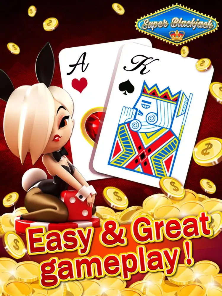 صور Super BlackJack Mania - Free 21 las vegas casino poker game iPad 