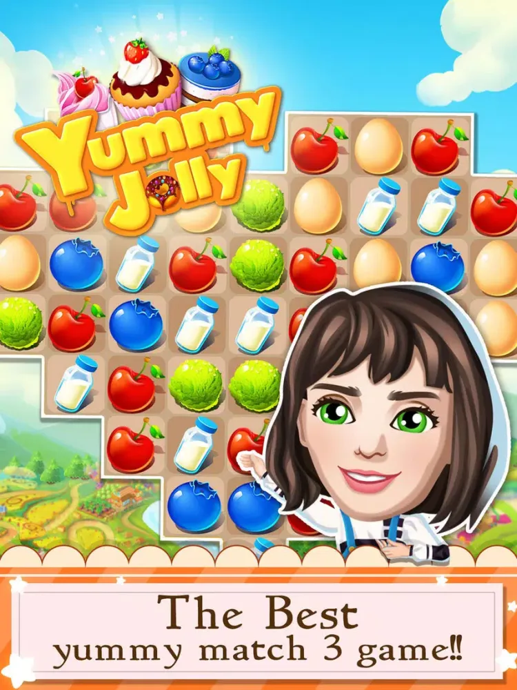 Capturas de pantalla de Yummy Jolly - Pop game of switch gummy and candy to crack cookie iPad 