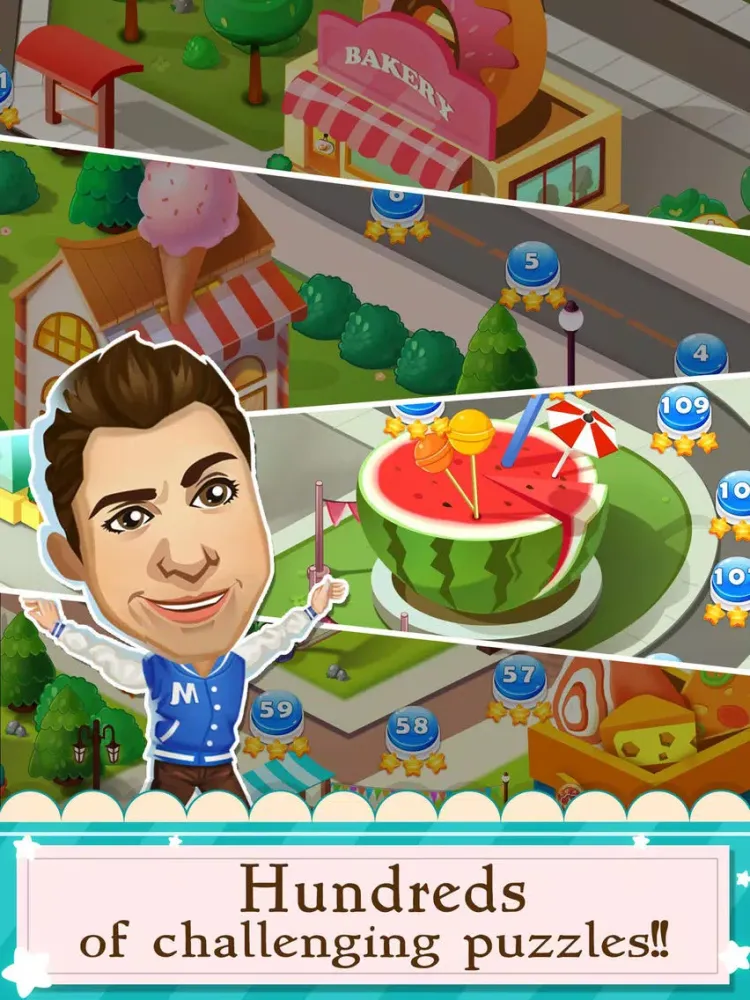 Capturas de pantalla de Yummy Jolly - Pop game of switch gummy and candy to crack cookie iPad 