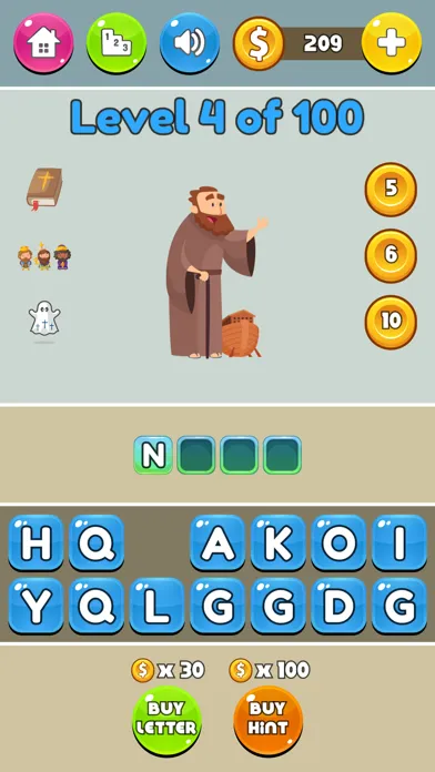 Zrzuty ekranu Bible Quiz - Fun Word Games