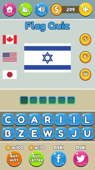 ภาพหน้าจอของ Flag Quiz - Country Flags Test