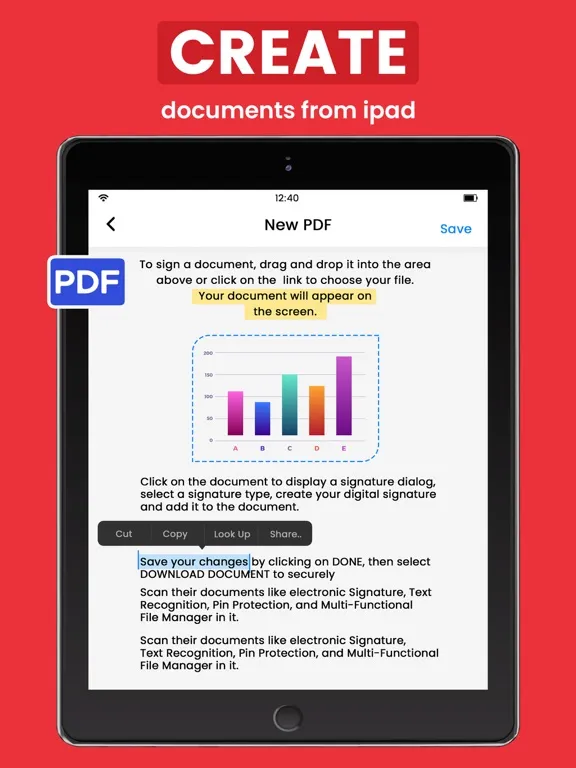 Capturas de pantalla de PDF Reader & Document Scanner iPad 