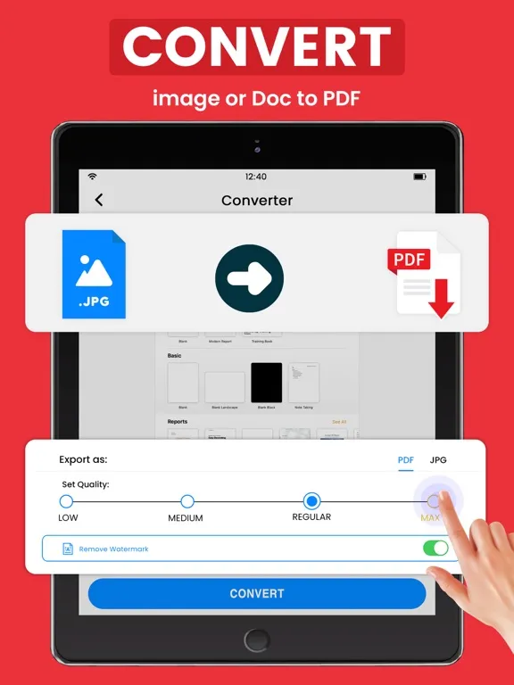 Capturas de pantalla de PDF Reader & Document Scanner iPad 