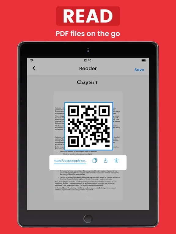 Capturas de pantalla de PDF Reader & Document Scanner iPad 