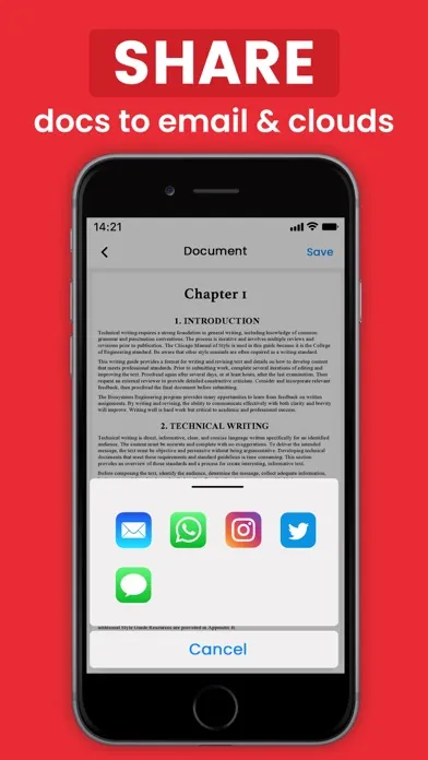 Capturas de pantalla de PDF Reader & Document Scanner