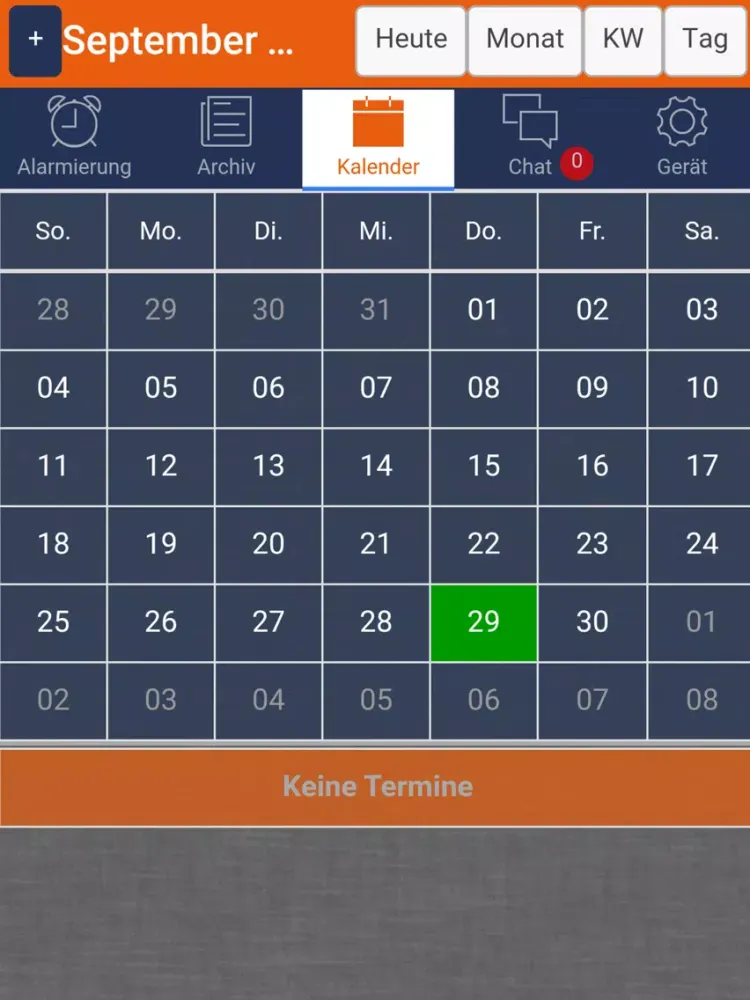 handyalarm.com iPad  スクリーンショット