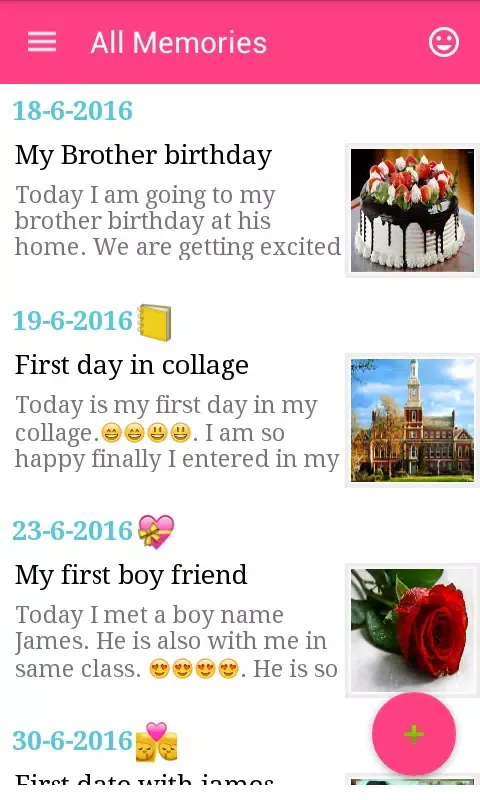 Screenshot di Handy Diary with password