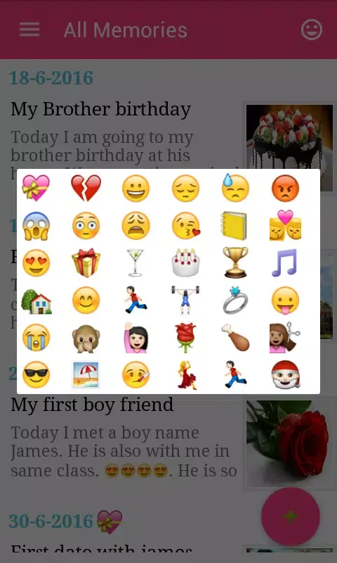 Screenshot di Handy Diary with password