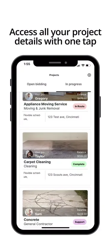 Ảnh chụp màn hình của Handy Hire