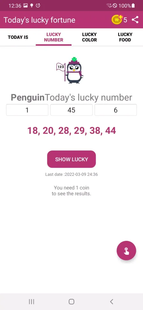 Capturas de pantalla de Penguin Lucky Fortune Teller