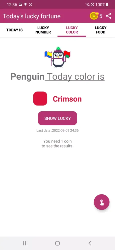 Capturas de pantalla de Penguin Lucky Fortune Teller