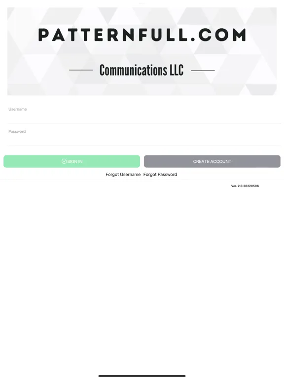 Patternfull Client iPad  Screenshots