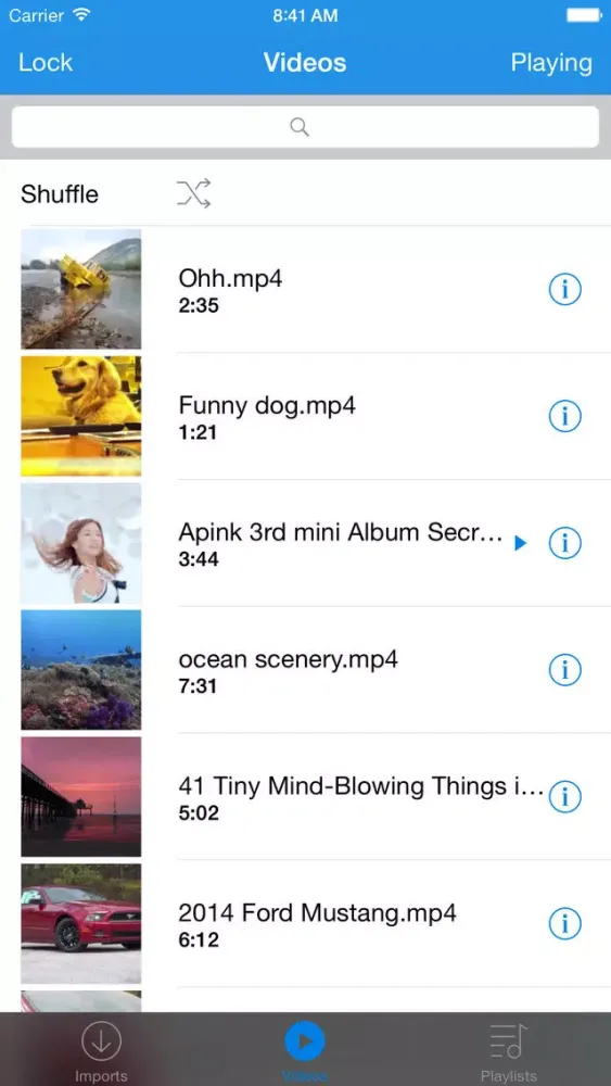 Ảnh chụp màn hình của Private Cloud Video Player Pro