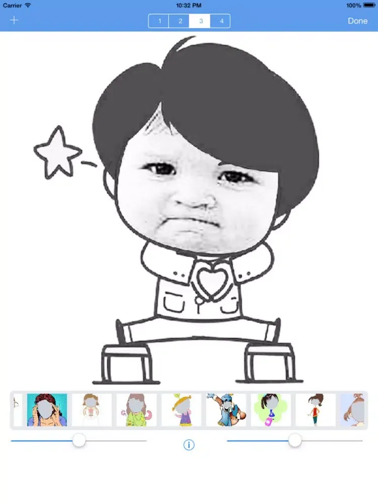 Tangkapan skrin Black & White Humor Camera - Make Your Photo Funny iPad 