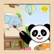 Panda coloring and stickers