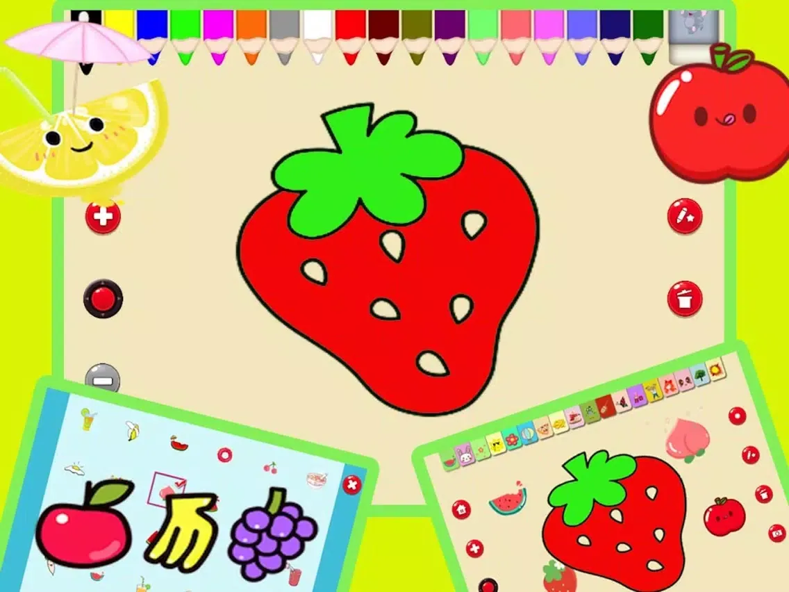 Panda coloring and stickers iPad 应用截图