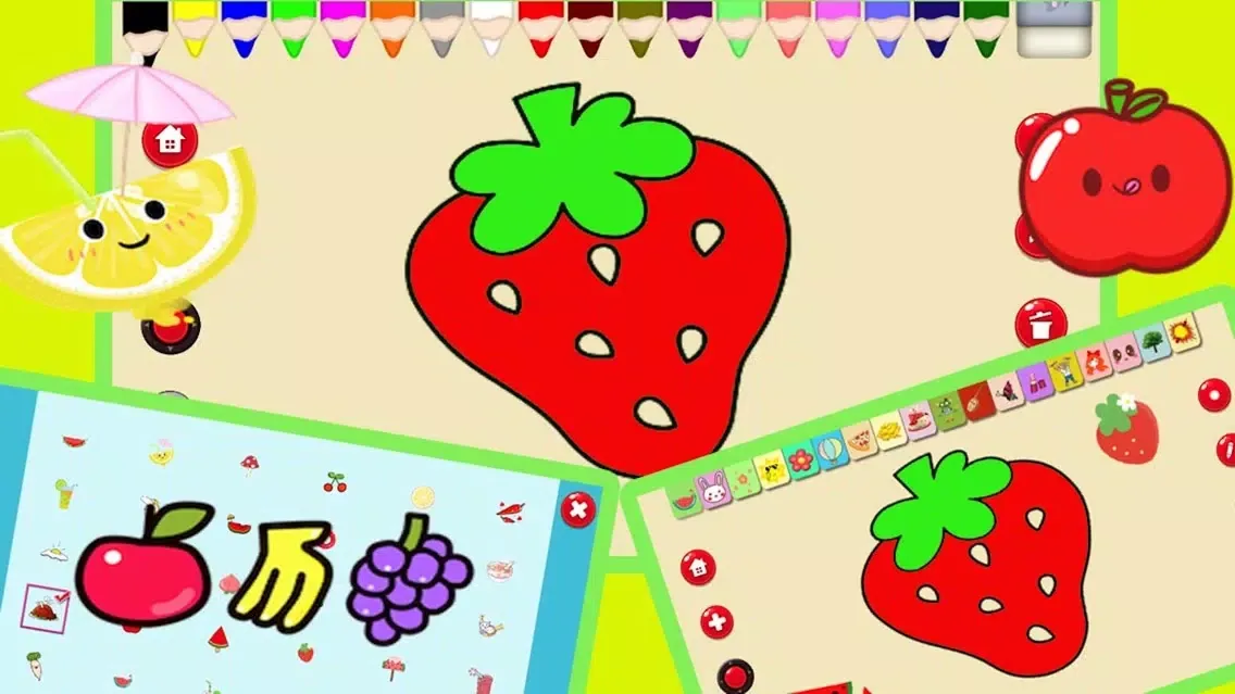 Panda coloring and stickers应用截图