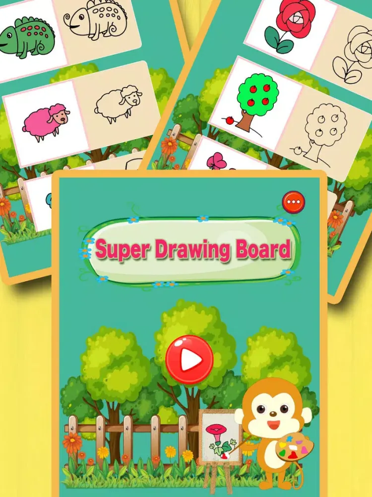 Capturas de tela do Super Drawing Board iPad 