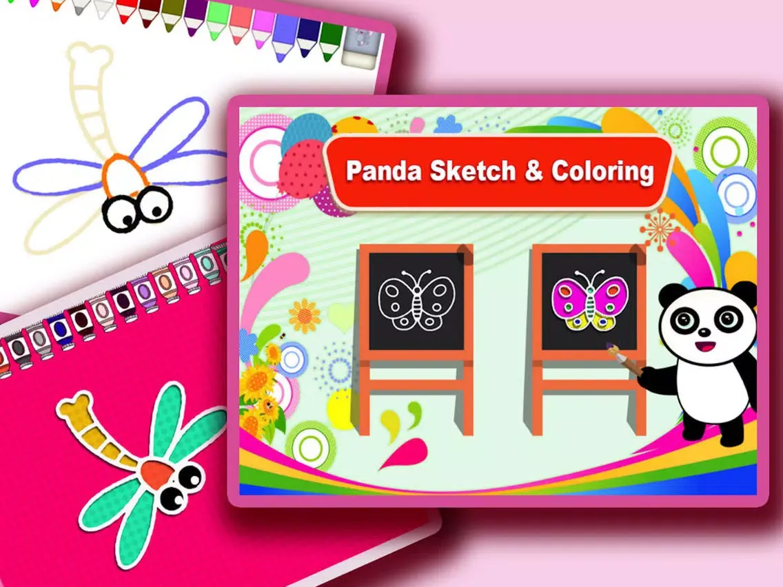 تصاویر Panda sketch and drawing iPad 