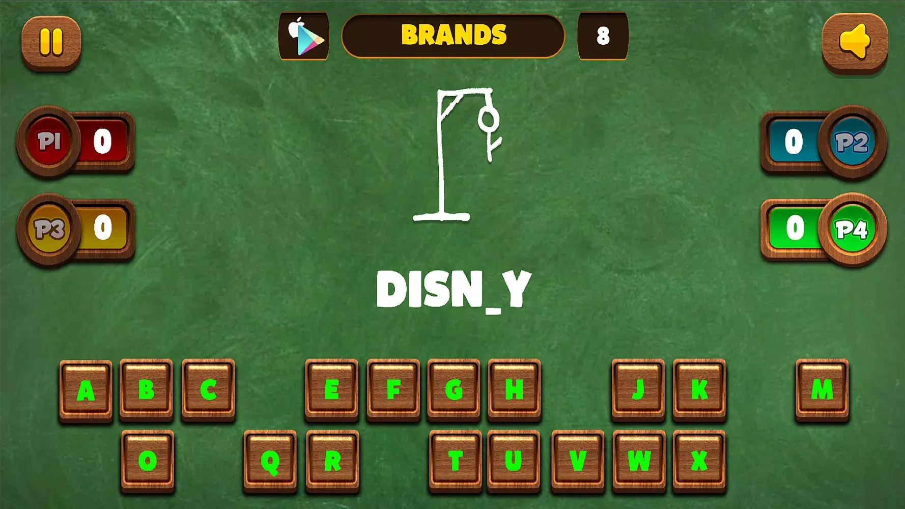 Hangman 1 2 3 4 Players Puzzle Screenshots