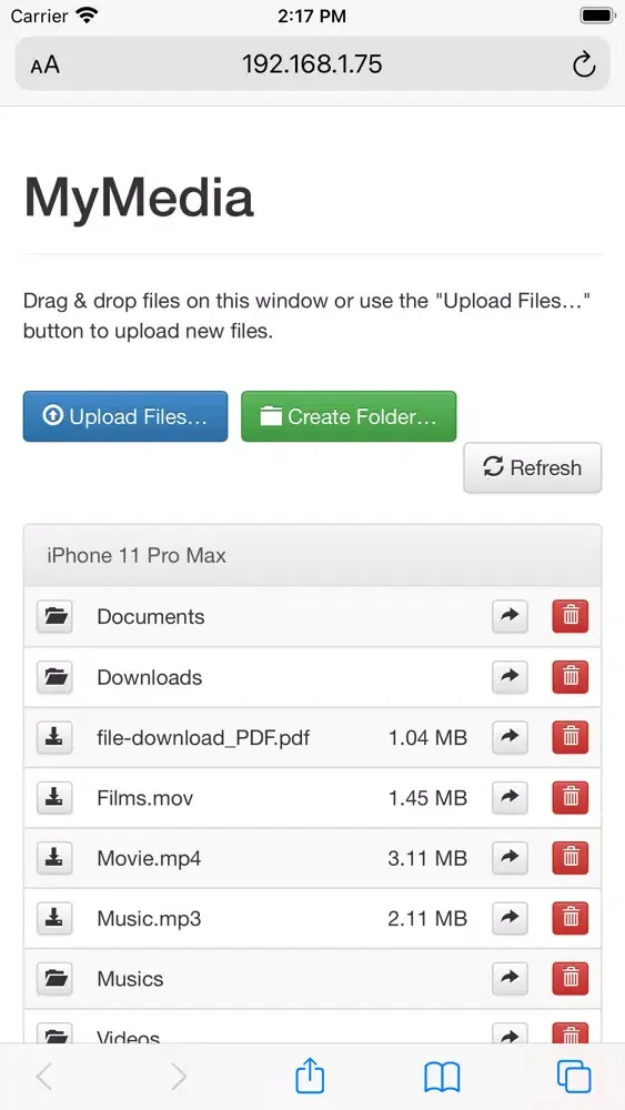 MyMedia: File Manager Screenshots
