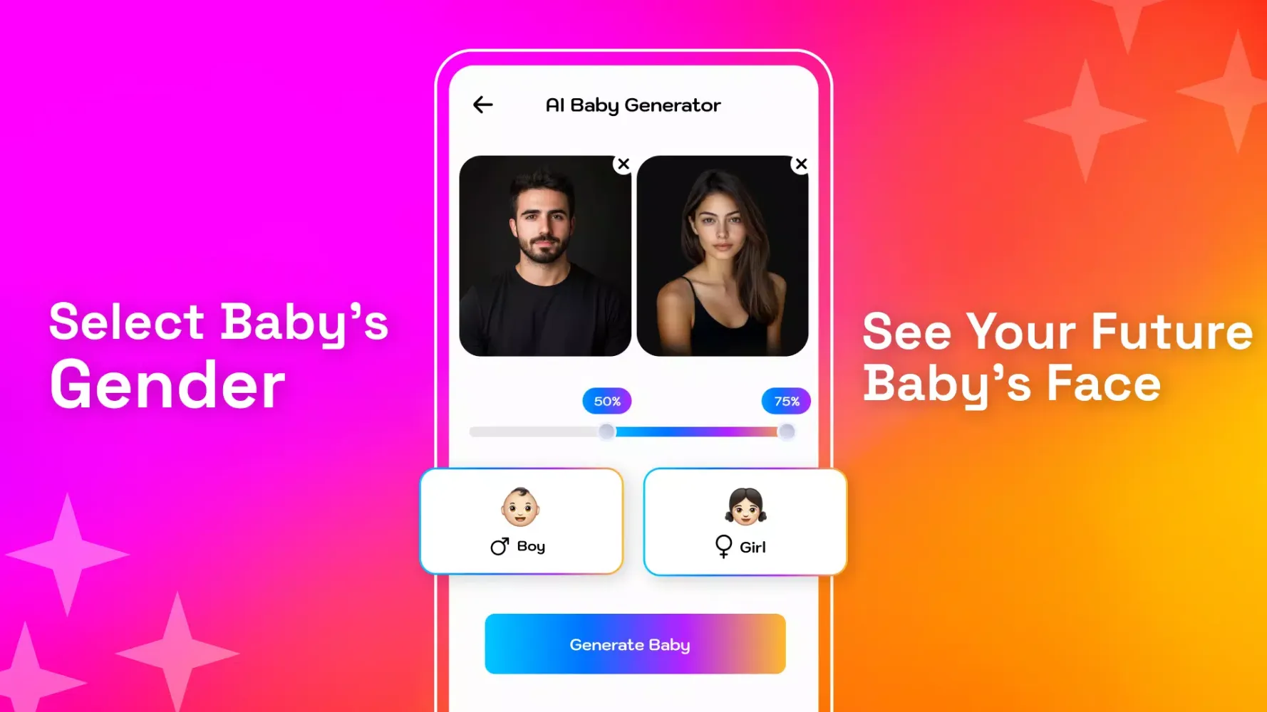 AI Future Baby Face Generator应用截图