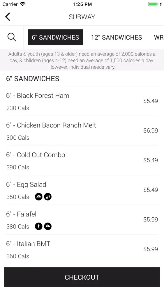 Скриншоты UW Food Services