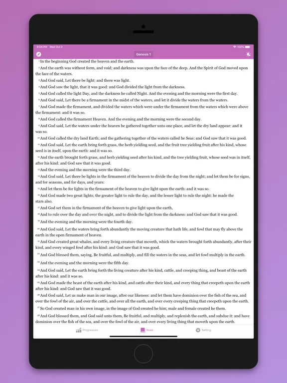 Tangkapan layar KJV Bible with Apocrypha iPad 
